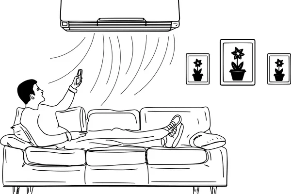 sketch-drawing-man-resting-working-600nw-2271058437